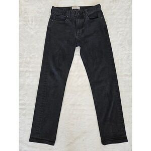 Everlane Mens Straight Leg Jeans Washed Black Stretch Denim Size 26 Regular